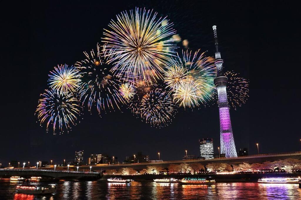 도쿄 503 Oshiage Sta 3Mins Walk! Wi-Fi & Elevator 4Pax 아파트 외부 사진