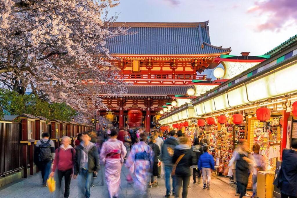 도쿄 503 Oshiage Sta 3Mins Walk! Wi-Fi & Elevator 4Pax 아파트 외부 사진